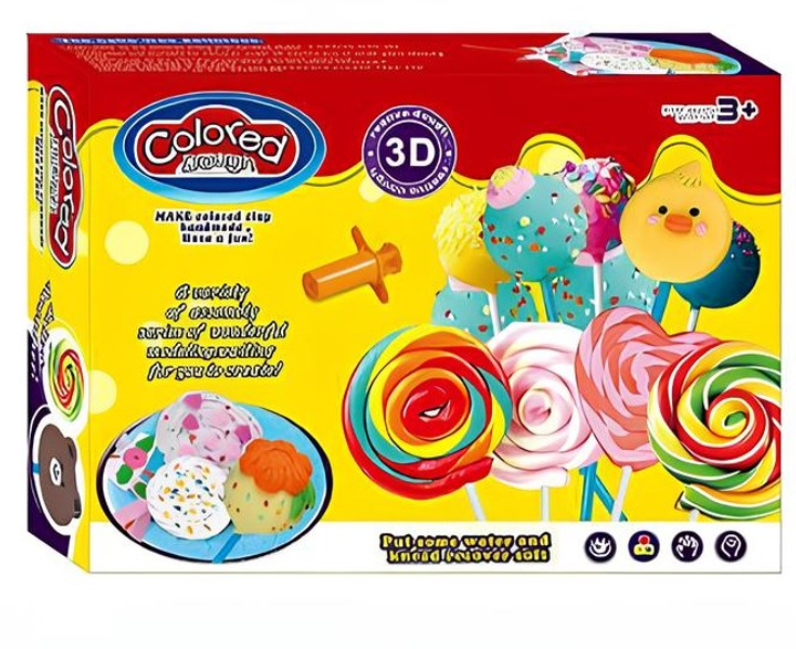 Zestaw kreatywny Bigtoys Plastic Mass Lollipop Candy (5904326407800) - obraz 1