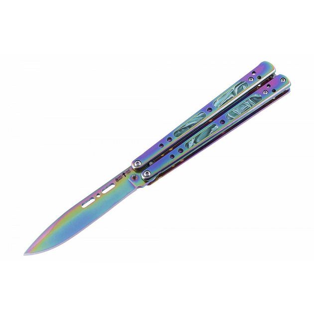 Нож балисонг Grand Way 06-D chameleon anodized - изображение 1