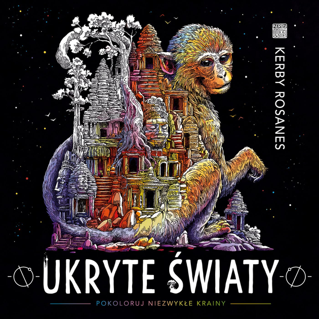 Книжка-розмальовка K.E.Liber Rosanes Kerby Приховані світи 2 видання (9788363534301) - зображення 1