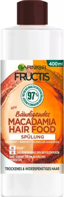 Кондиціонер для волосся Garnier Macadamia Hair Food 400 мл (3600542398008) - зображення 1
