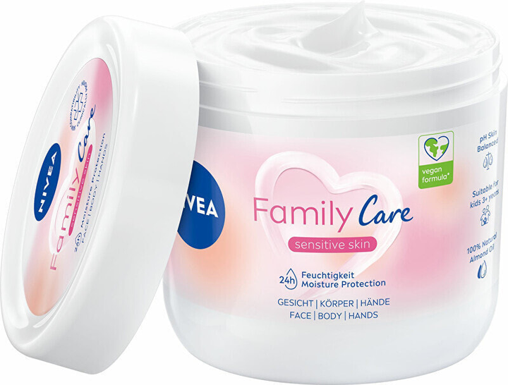 Krem do ciała Nivea Family Care Sensitive Skin Moisture Protection 450 ml (9005800358840) - obraz 2