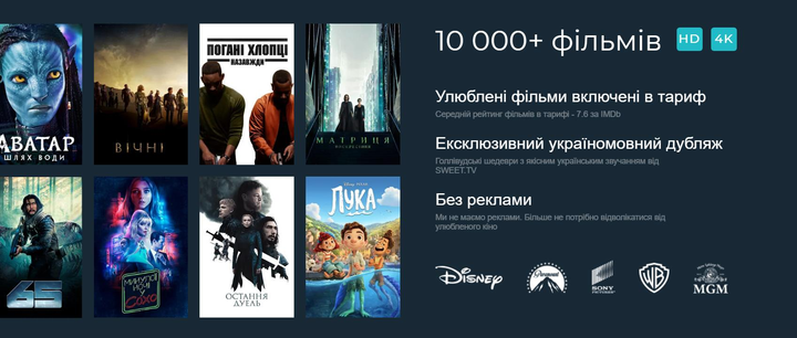 SWEET TV: Преміальне кіно, фільми та серіали — Тариф L на 12 місяців на 5 пристроїв (промокод) - изображение 3
