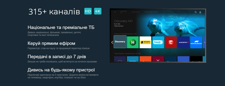 SWEET TV: Кінотеатр без меж — Тариф L з промокодом на 1 місяць для 5 пристроїв - изображение 2