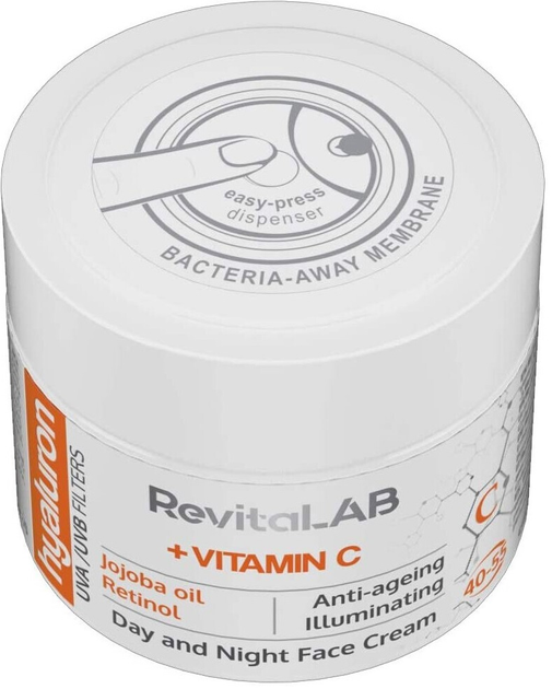 Krem do twarzy RevitaLAB Hyaluron Vitamin C 50 ml (3800038722441) - obraz 2