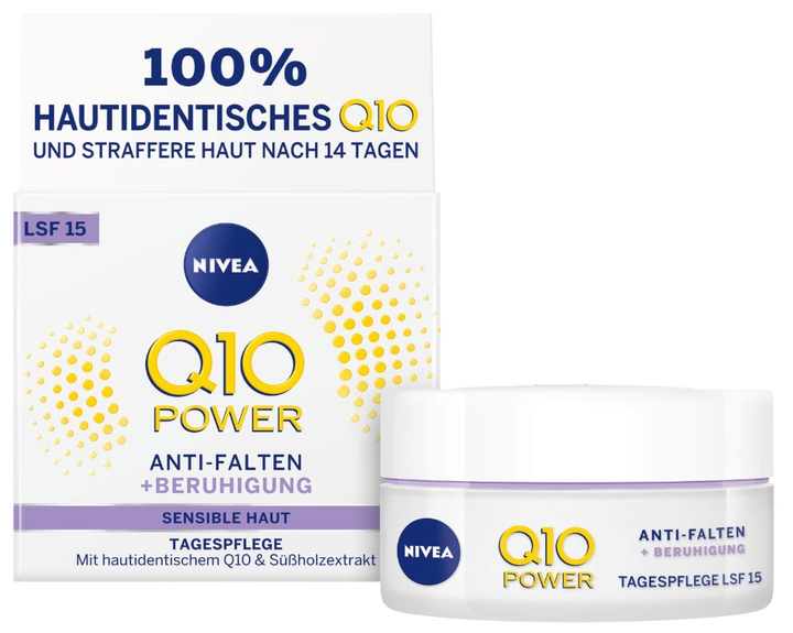 Крем для обличчя Nivea Q10 LSF 15 денний 50 мл (4005900546197) - зображення 1