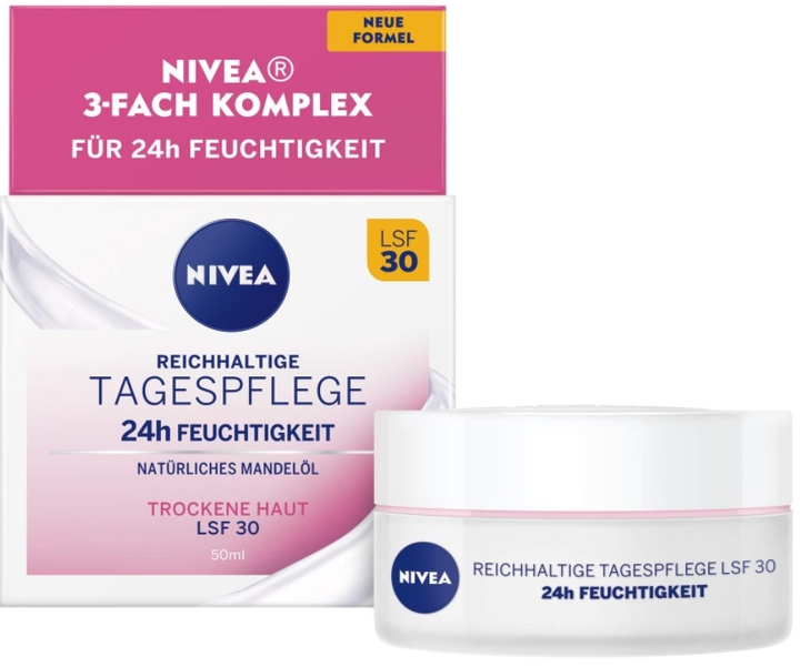 Krem do twarzy Nivea Tagespflege LSF 30 na dzień 50 ml (4005900737465) - obraz 1