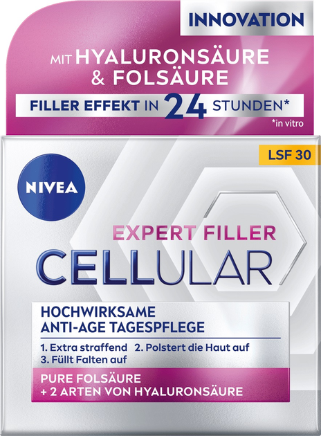 Крем для обличчя Nivea Cellular Expert Filler LSF 30 денний 50 мл (4005900954763) - зображення 2