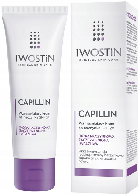 Krem do twarzy Iwostin Capillin SPF 20 na dzień rewitalizujący 40 ml (5902502412211) - obraz 1