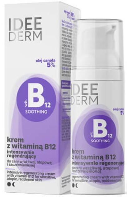 Krem do twarzy Ideepharm Idee Derm B12 50 ml (5902082213864) - obraz 2