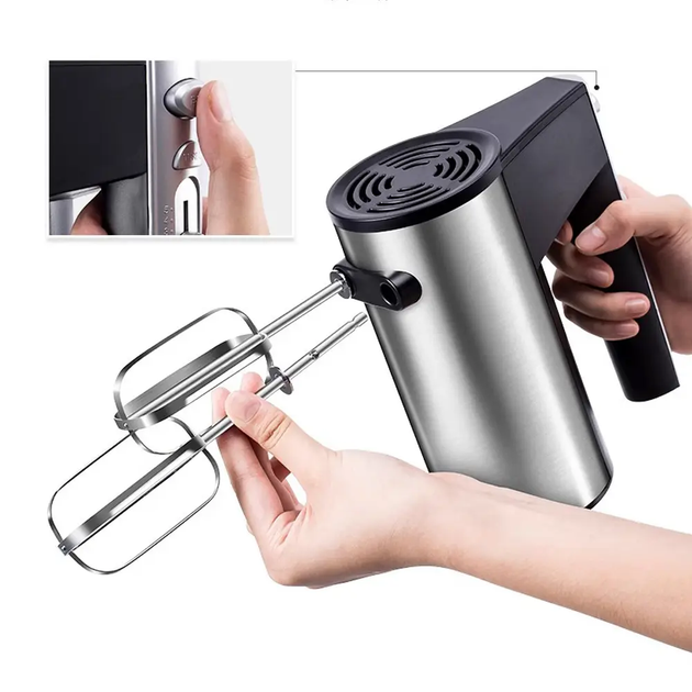 Кухонный Миксер на подставке Hand Mixer R-6629А 800 Вт 5 скоростей - изображение 7