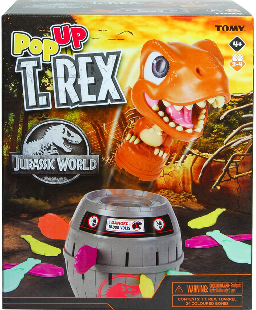Zestaw do zabawy Tomy Pop Up T-Rex (5011666732902) - obraz 2