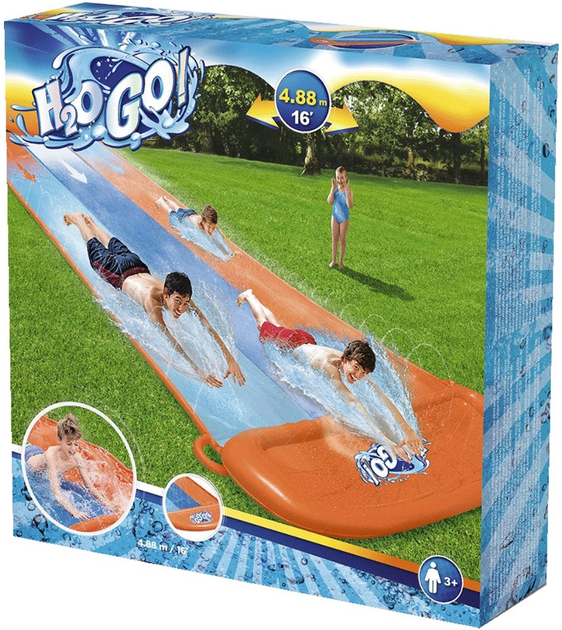 Ślizgawka wodna Bestway H2O Go Triple Slide (6942138969092) - obraz 1