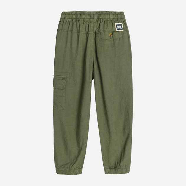 Spodnie joggery młodzieżowe chłopięce Cool Club CCB2422493 140 cm Khaki (5903977295514) - obraz 2