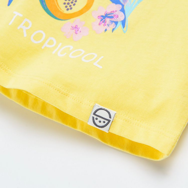 Koszulka na ramiączkach dziecięca dla dziewczynki Cool Club CCG2413326 116 cm Żółta (5903977342911) - obraz 3