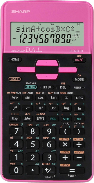 Калькулятор Sharp Scientific Blister Pink (SH-EL531THBPK) - зображення 1