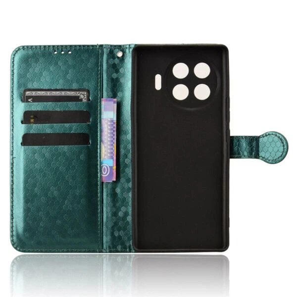 Чохол Deexe Rhombus Book для TECNO Spark 20 Pro+ - Green - зображення 4