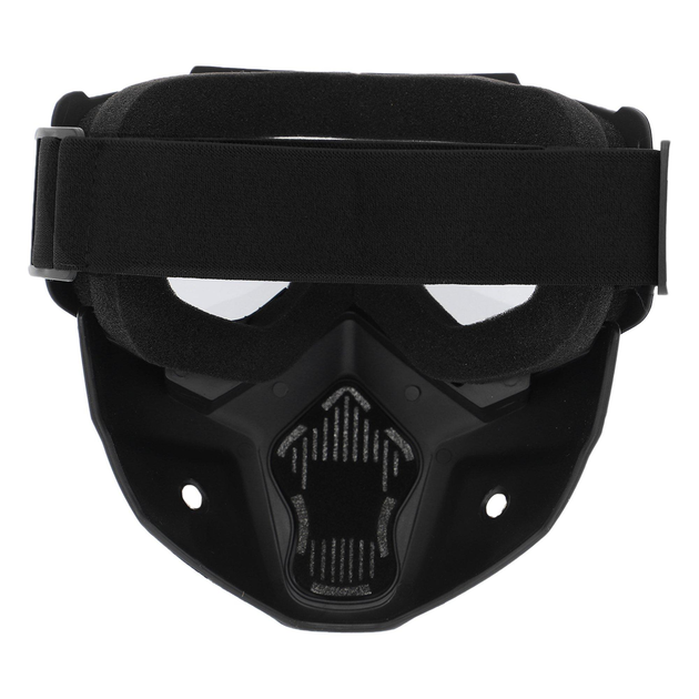 Захисна маска-трансформер окуляри пів-обличчя SP-Sport M-8583 чорний - зображення 2