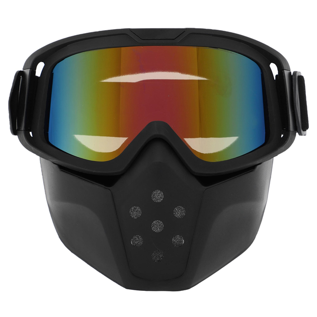 Защитная маска-трансформер очки пол-лица SP-Sport M-9339 черный - изображение 1