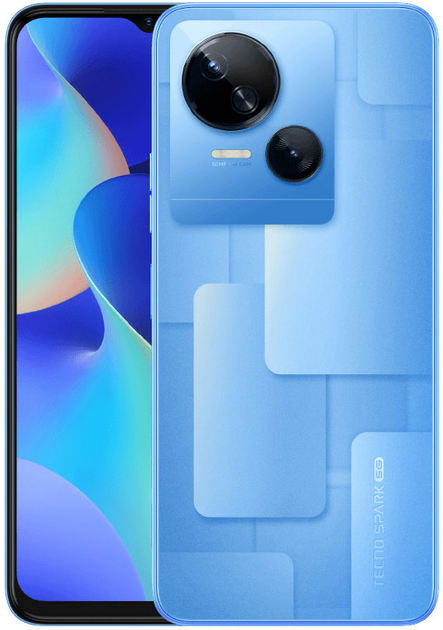 Мобільний телефон Tecno Spark 10 5G 4/64Gb Blue (4895180793516) - зображення 1