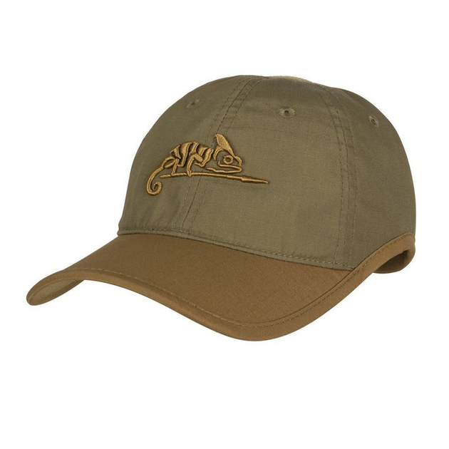 Бейсболка тактическая Койот, Зеленая Helikon-tex One size CAP RIPSTOP GREEN/COYOTE (CZ-LGC-PR-1211A) - изображение 1