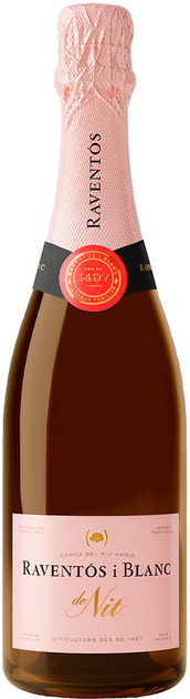 Вино ігристе Raventos i Blanc De Nit Rose рожеве брют 0.75 12% (8421478770158) - зображення 1