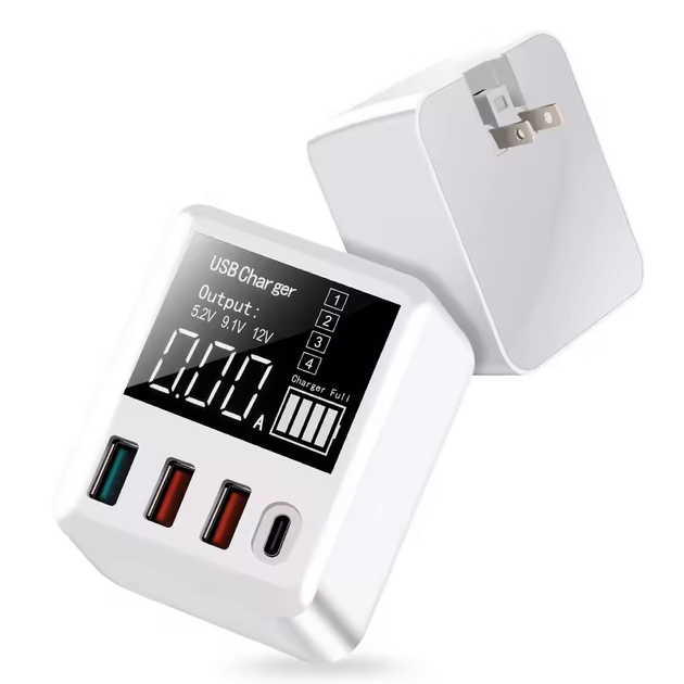 СЗУ с дисплеем Digital Lion A9T+ на 3 USB порта + Type-C, 40W - изображение 3