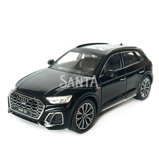 Машинка металлическая Audi Q5 Ауди черная 1:24 звук свет инерция откр двери багажник капот резиновые колеса 20*8,5*8см (AP-2014) - Фото 2 Машинка металлическая Audi Q5 Ауди черная 1:24 звук свет инерция откр двери багажник капот резиновые колеса 20*8,5*8см (AP-2014) - изображение 2