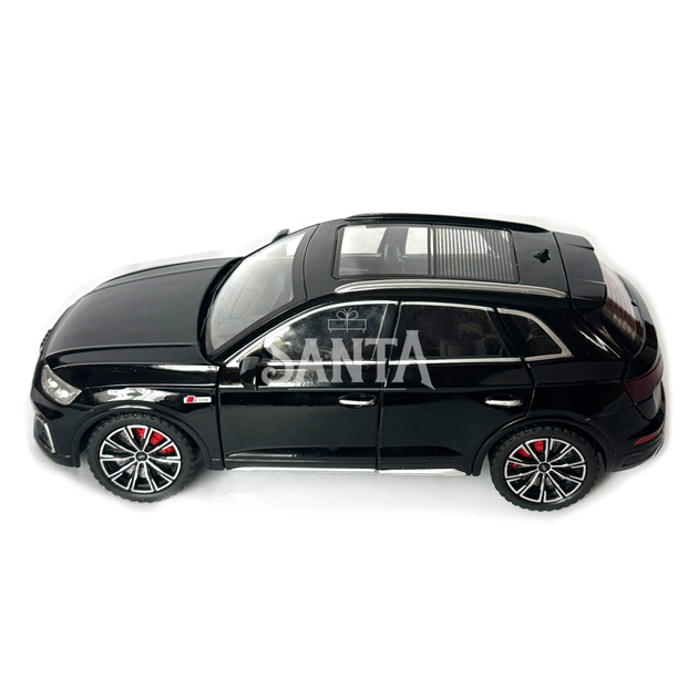 Машинка металлическая Audi Q5 Ауди черная 1:24 звук свет инерция откр двери багажник капот резиновые колеса 20*8,5*8см (AP-2014) - Фото 3 Машинка металлическая Audi Q5 Ауди черная 1:24 звук свет инерция откр двери багажник капот резиновые колеса 20*8,5*8см (AP-2014) - изображение 3