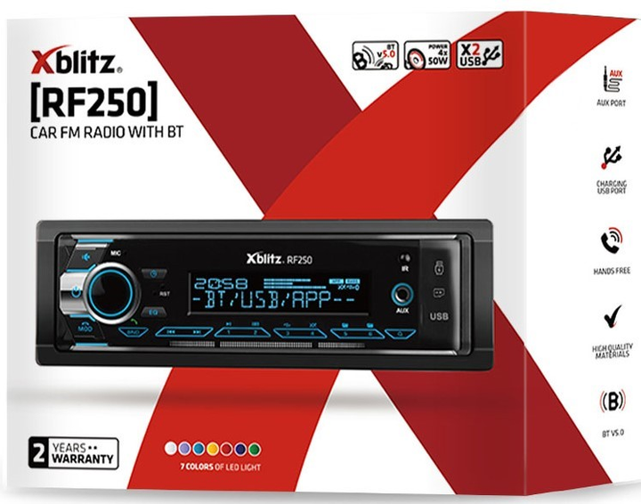 Radio samochodowe Xblitz RF250 (5902479672946) - obraz 2