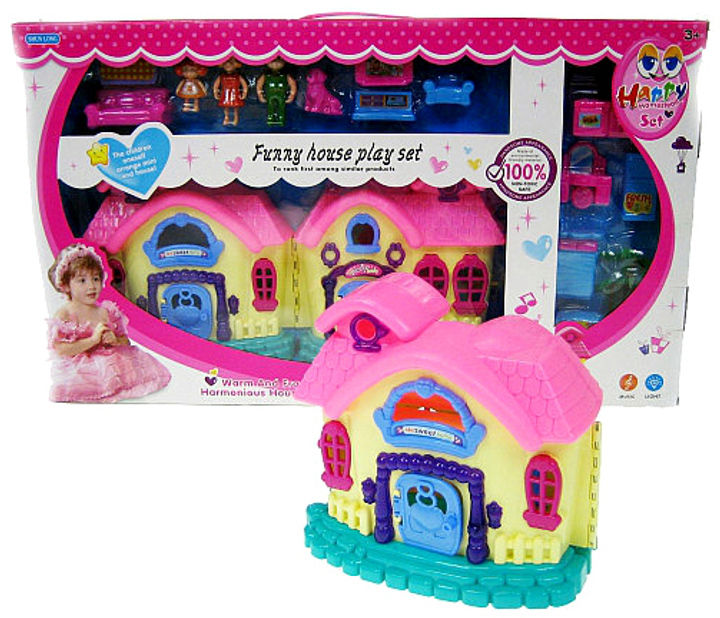 Складаний ляльковий будиночок Hipo з аксесуарами (5902447020670) - зображення 1
