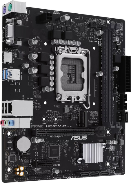 Материнська плата Asus PRIME H610M-R-SI (LGA1700,  Intel H610, PCI-Ex16) (90MB1GL0-M0ECY0) - зображення 2