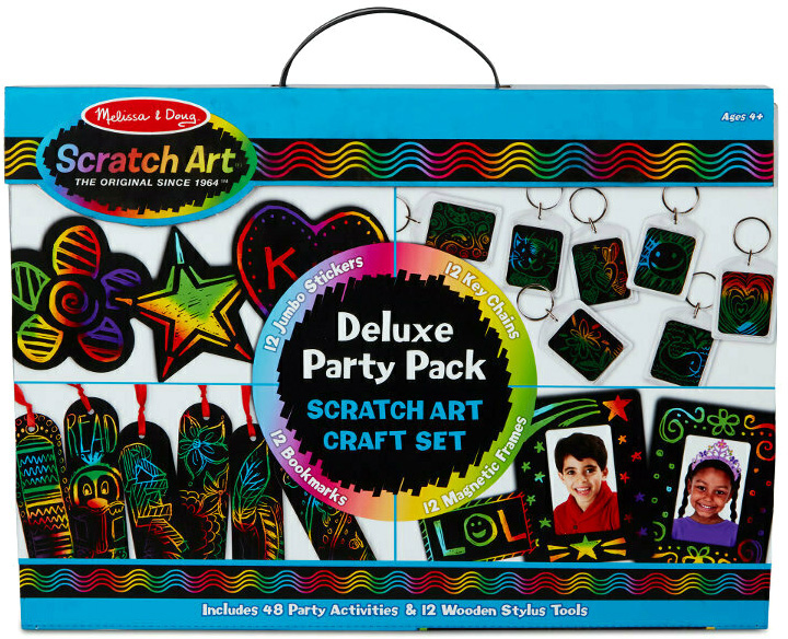 Zestaw kreatywny Melissa & Doug Scratch Art Deluxe Party (000772420457) - obraz 1