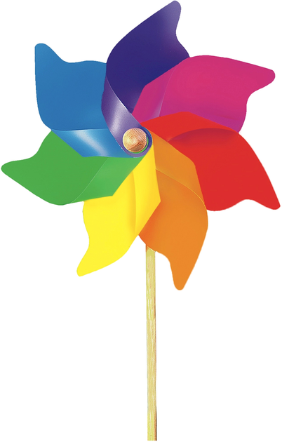 Вітряк GiobasI Garden 7 кольорів 45 см (8006612051005) - зображення 1