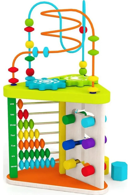 Розвивальна іграшка Artyk Wooden Educational Triangle With Abacus (6937000676222) - зображення 1