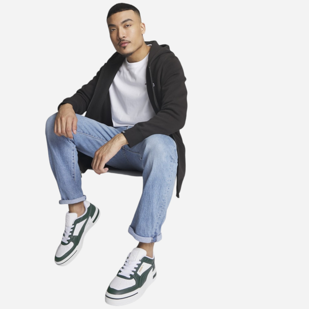 Sneakersy męskie do kostki Puma CA Pro Classic 380190-09 44 Biały/Ciemnozielony (4064536354156) - obraz 7