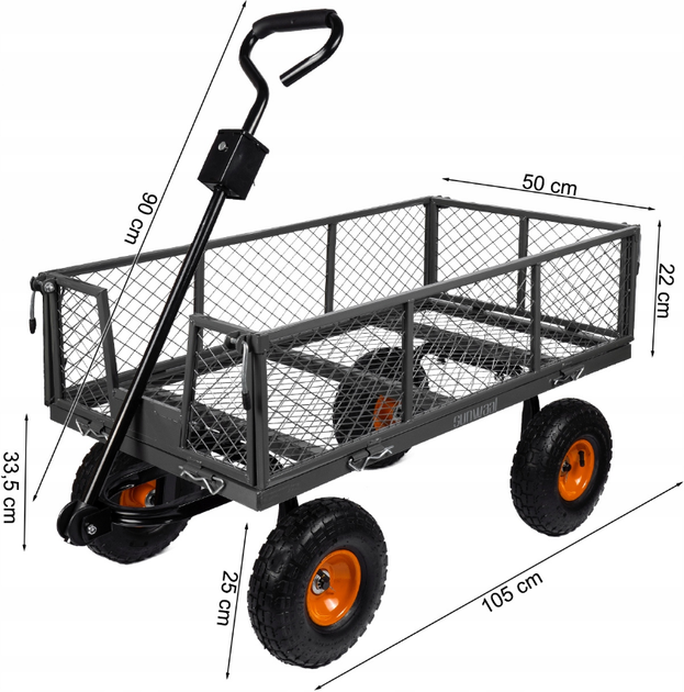 Тележка садовая Maltec 100л - Фото 3 Тележка садовая Maltec 100л - изображение 3