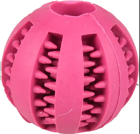 Інтерактивний м'яч для собак Dog Treat Toy Ball, Small pink - зображення 3