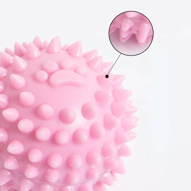 Игрушка-мяч для чистки зубов собак Spiky Dog Toy Ball, Голубой - Фото 7 Игрушка-мяч для чистки зубов собак Spiky Dog Toy Ball, Голубой - изображение 7