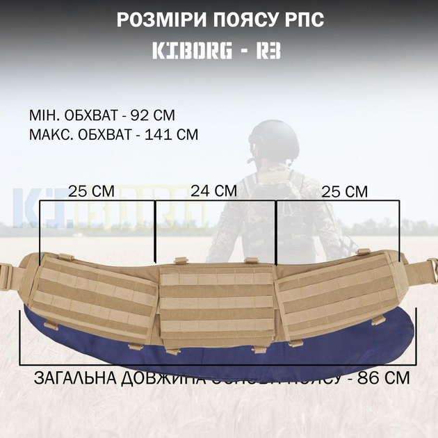 Пояс РПС Kiborg R-3 Хакі - изображение 2