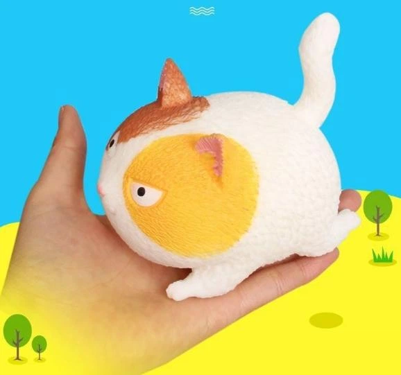 Антистрес іграшка тягучка милий товстий "Злий кіт" "Злі коти" Angry cat 10х9х7 см Білий - Фото 3 Антистрес іграшка тягучка милий товстий "Злий кіт" "Злі коти" Angry cat 10х9х7 см Білий - зображення 3