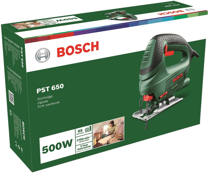 Wyrzynarka elektryczna Bosch PST 650 w walizce 06033A0720 - obraz 5