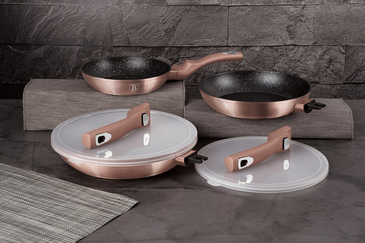 Zestaw patelni Berlinger Haus Rose Gold Edition 3 szt (BH/7054) - obraz 3