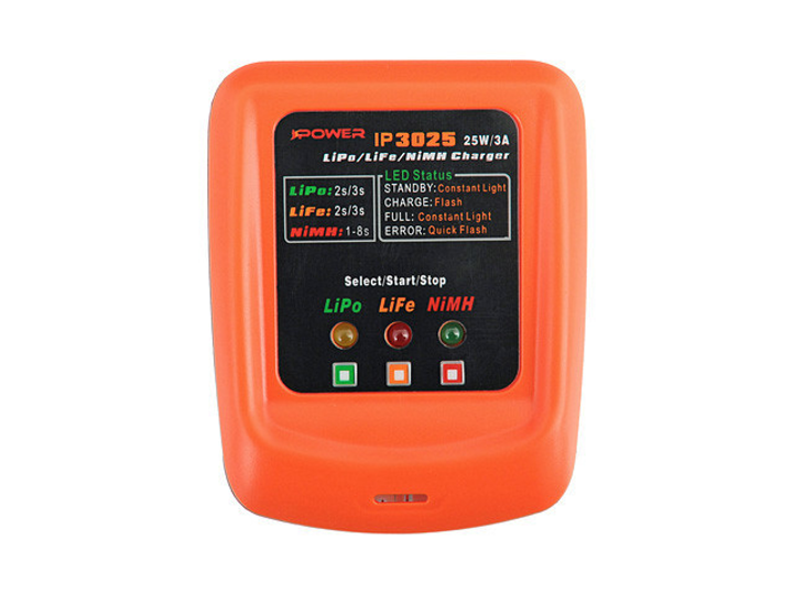 Зарядное устройство IP3025 - LiPo/LiFe/NiMH 25W/3A [IPower] (для страйкбола) - изображение 1