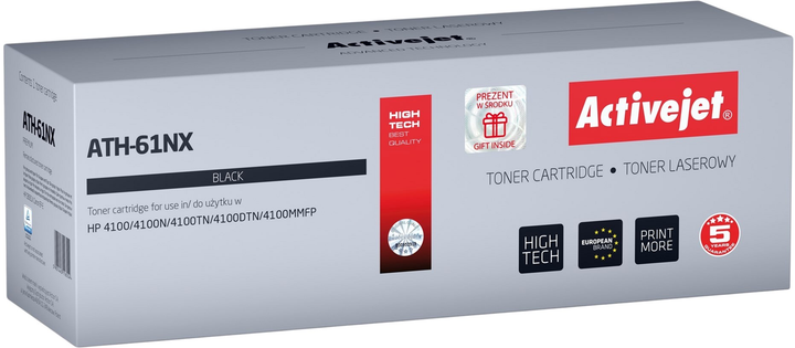 Toner cartridge Activejet do HP 61X C8061X Supreme Black (ATH-61NX) - obraz 1