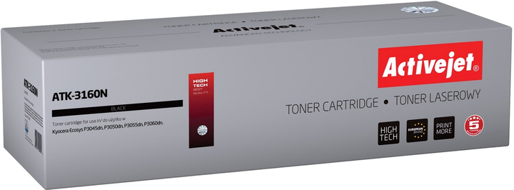 Toner cartridge Activejet do Kyocera TK-3160 Supreme Black (ATK-3160N) - obraz 1