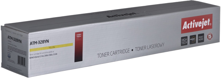 Toner cartridge Activejet do Konica Minolta TN328Y Supreme Yellow (ATM-328YN) - obraz 1