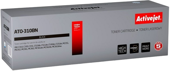 Toner cartridge Activejet do OKI 44469803 Supreme Black (ATO-310BN) - obraz 1