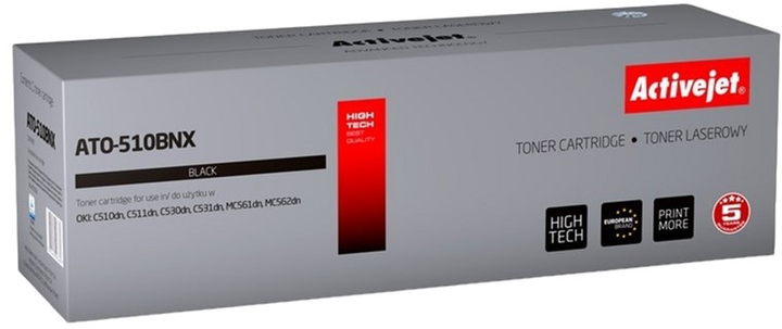 Toner cartridge Activejet do OKI 44973508 Supreme Black (ATO-510BNX) - obraz 1
