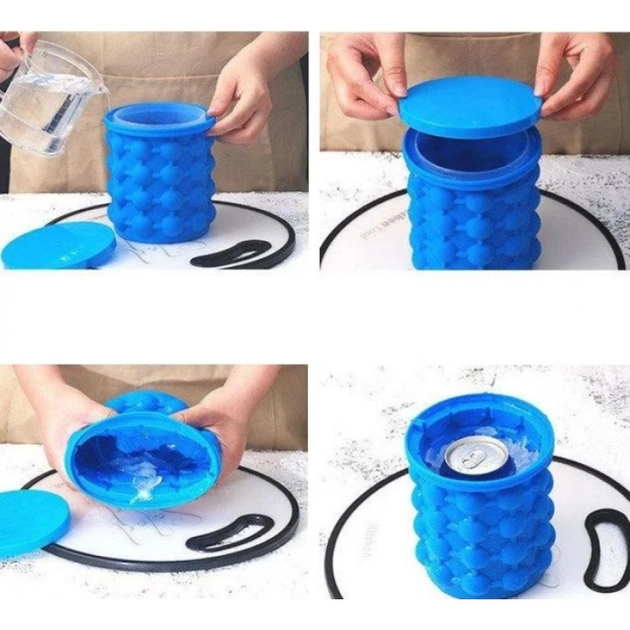 Силіконова форма для льоду Ice Cube Maker Genie - зображення 5