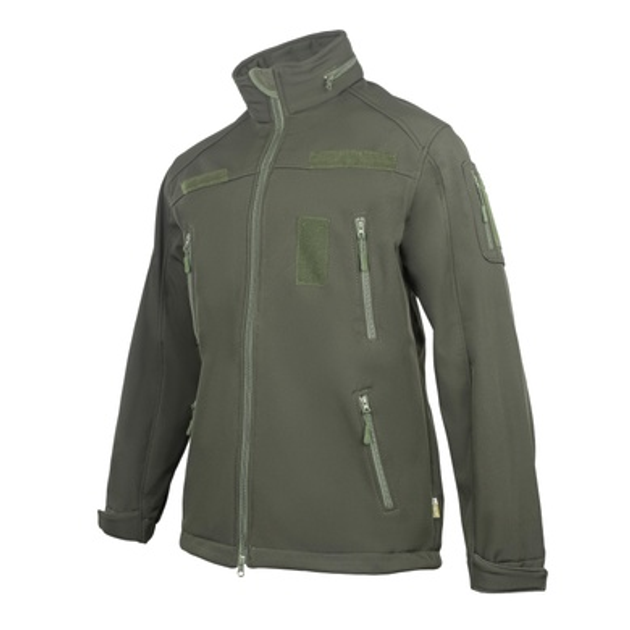 Куртка Vik-Tailor SoftShell з липучками для шевронів Olive 52 - зображення 1